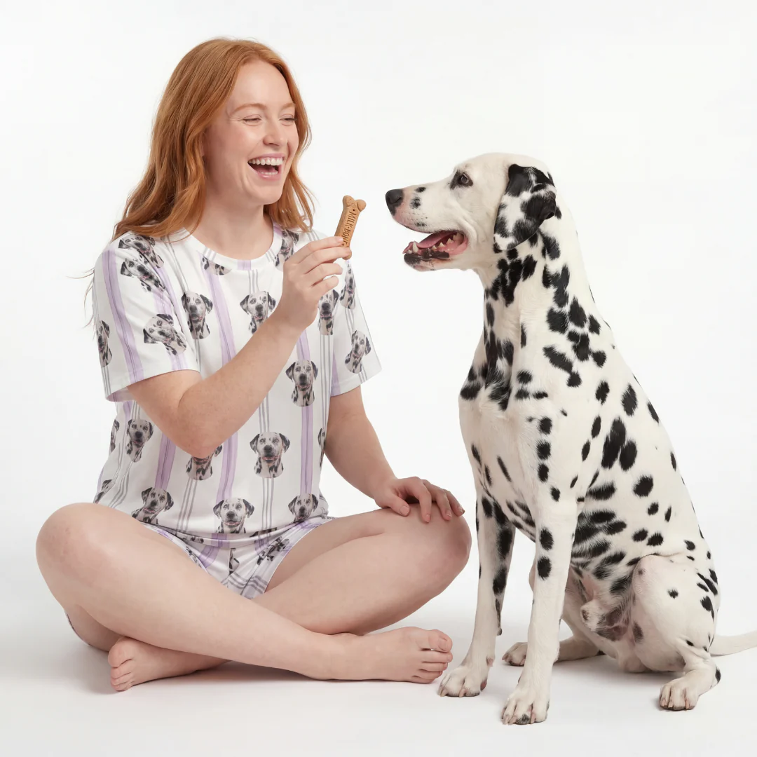 Relaxed T-Shirt Pajama Set | Pet Face Pajamas - Image 4