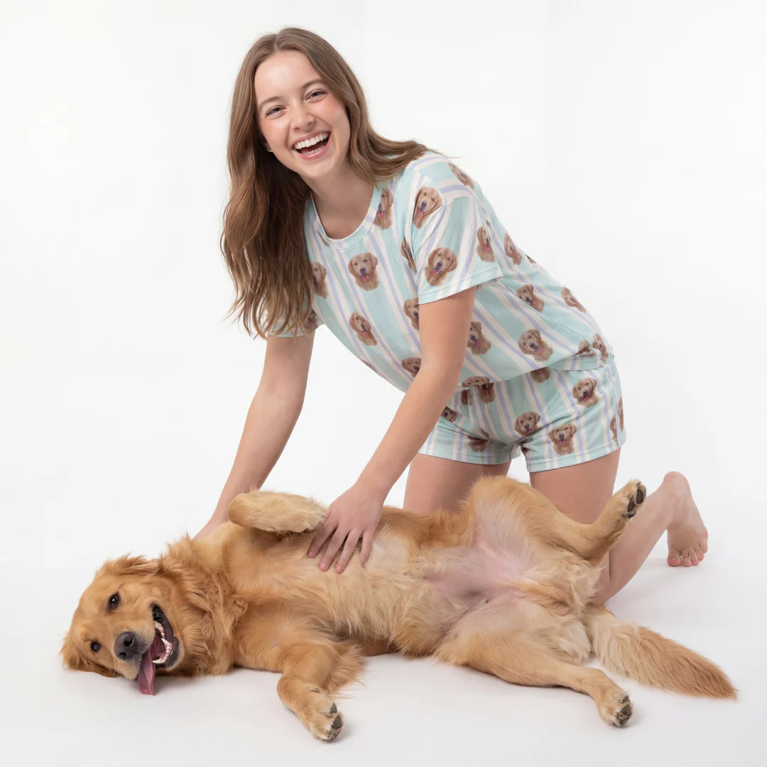 Relaxed T-Shirt Pajama Set | Pet Face Pajamas - Image 8