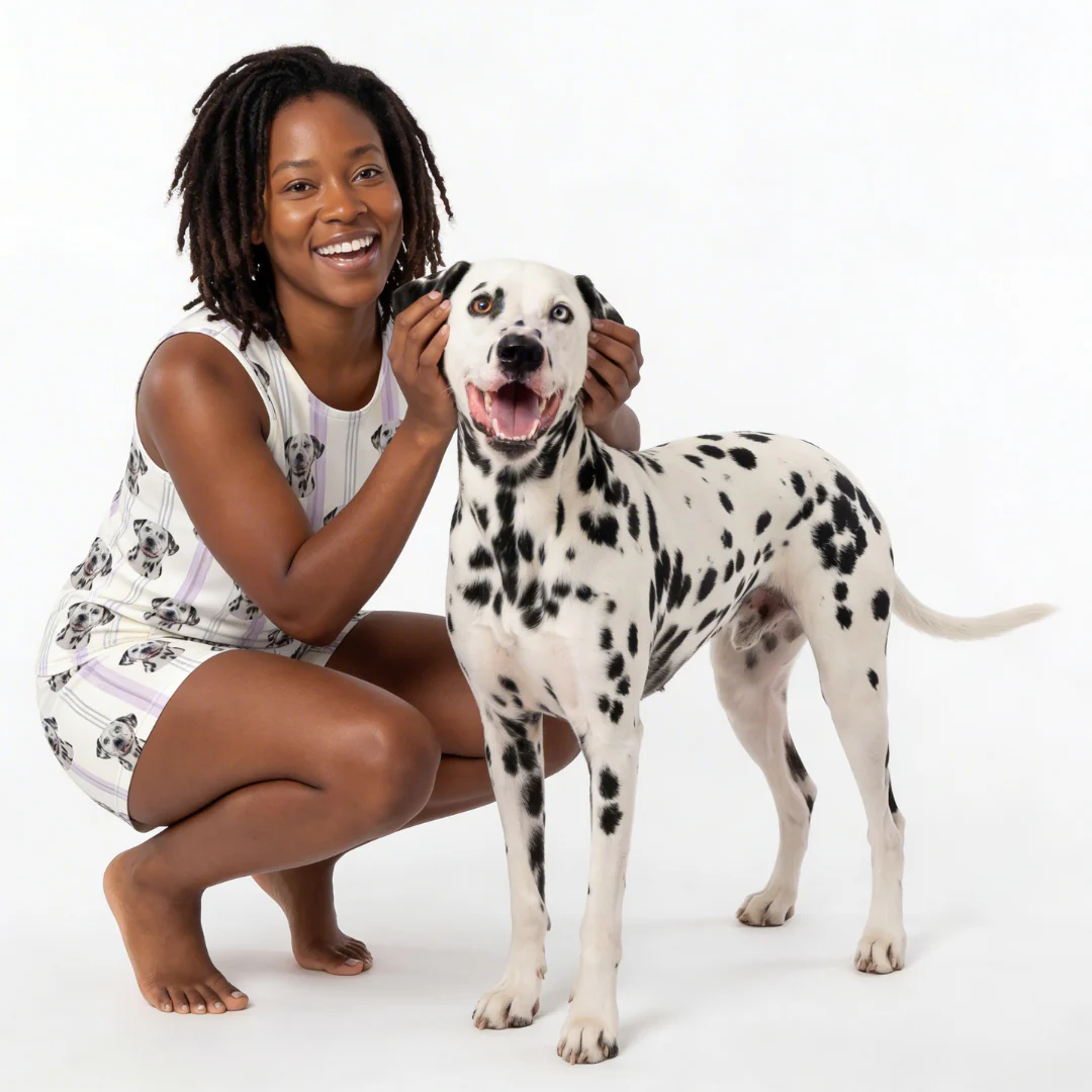 Tank Top Pajama Set | Pet Face Pajamas - Image 5