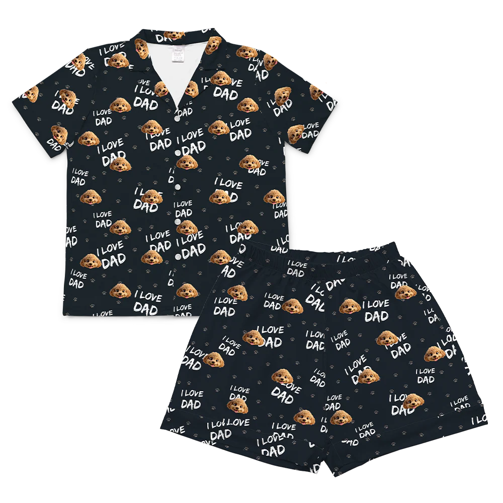 Adult Custom Cartoon Pet Face Pajamas - Image 74
