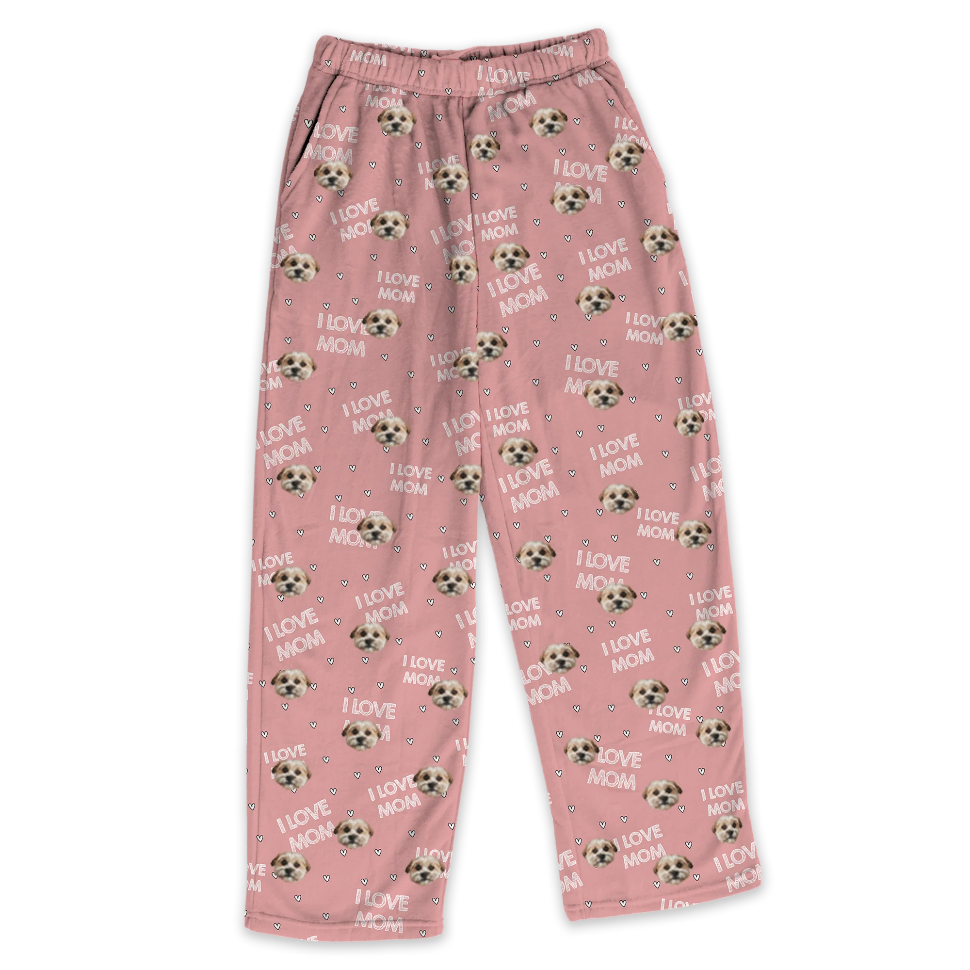 Adult Custom Pet Face Fleece Pajama Pants - Image 15