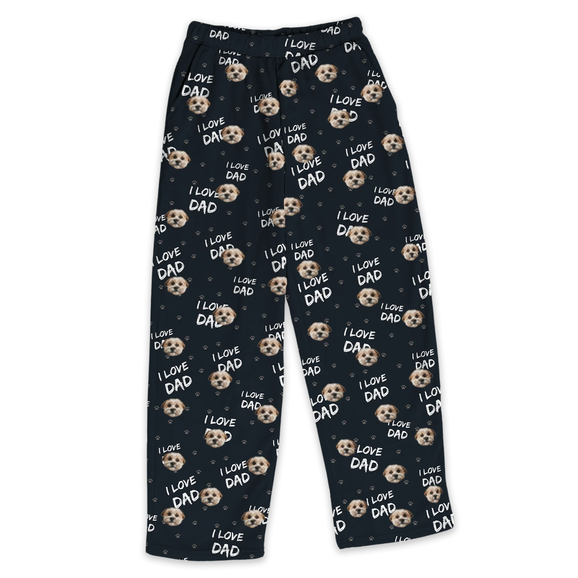 Adult Custom Pet Face Fleece Pajama Pants - Image 16