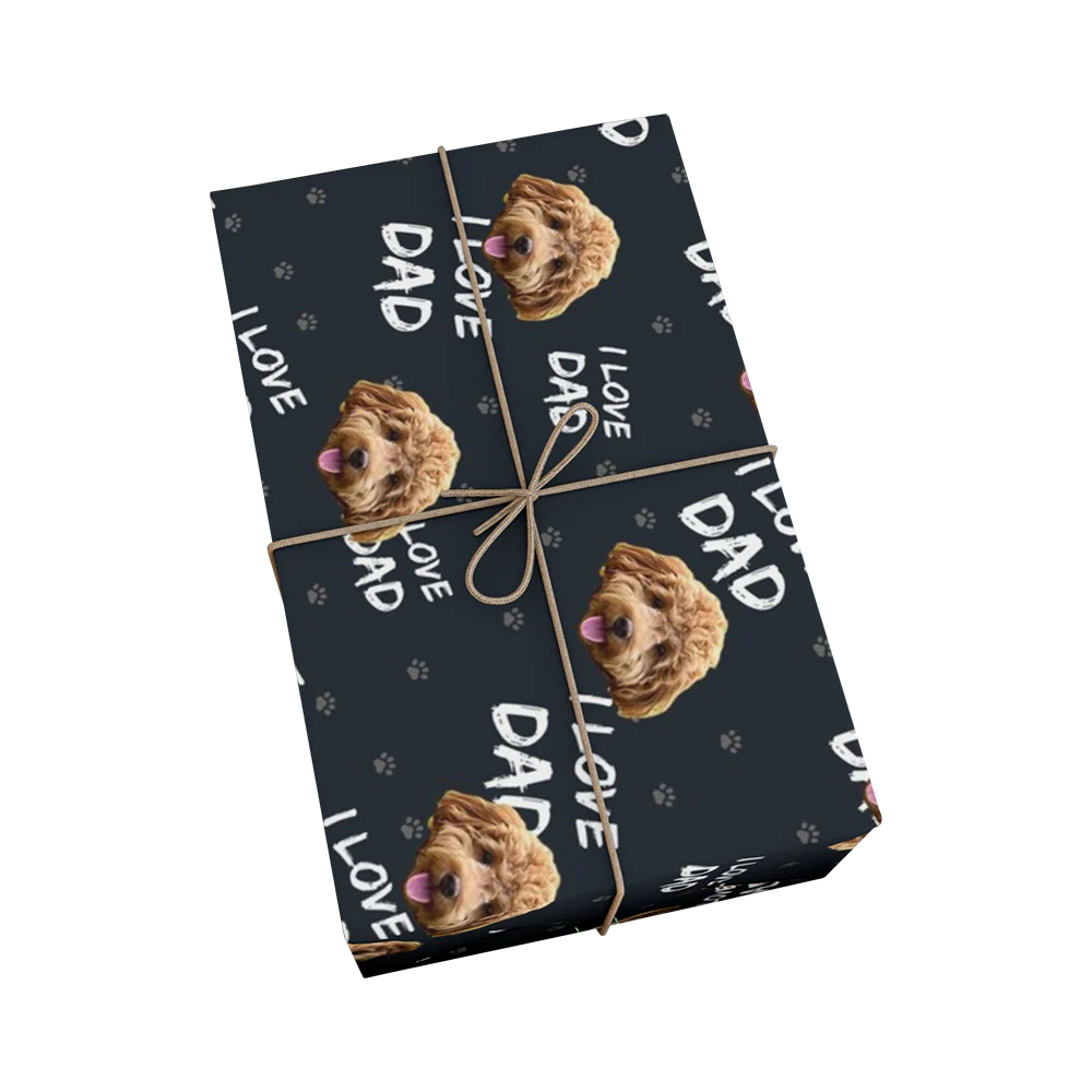 Custom Pet Face Wrapping Paper - Image 10