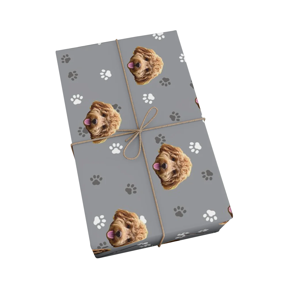 Custom Pet Face Wrapping Paper - Image 3