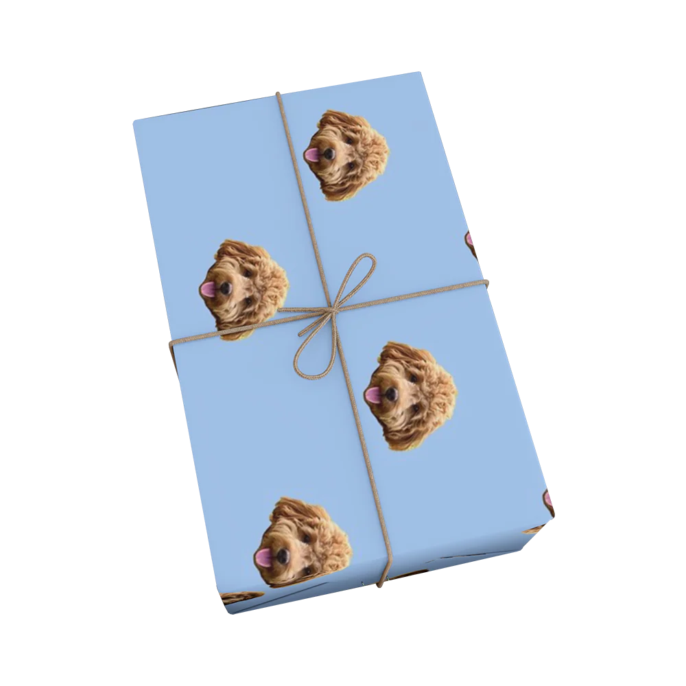 Custom Pet Face Wrapping Paper - Image 4
