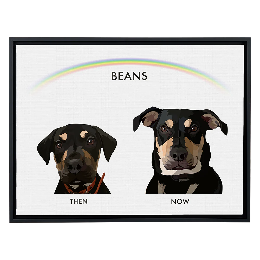 Custom Then vs Now Pet Portrait - Image 101