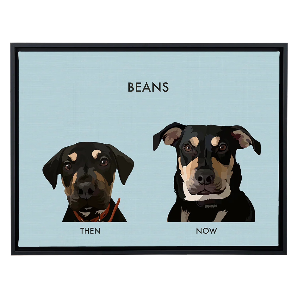 Custom Then vs Now Pet Portrait - Image 102