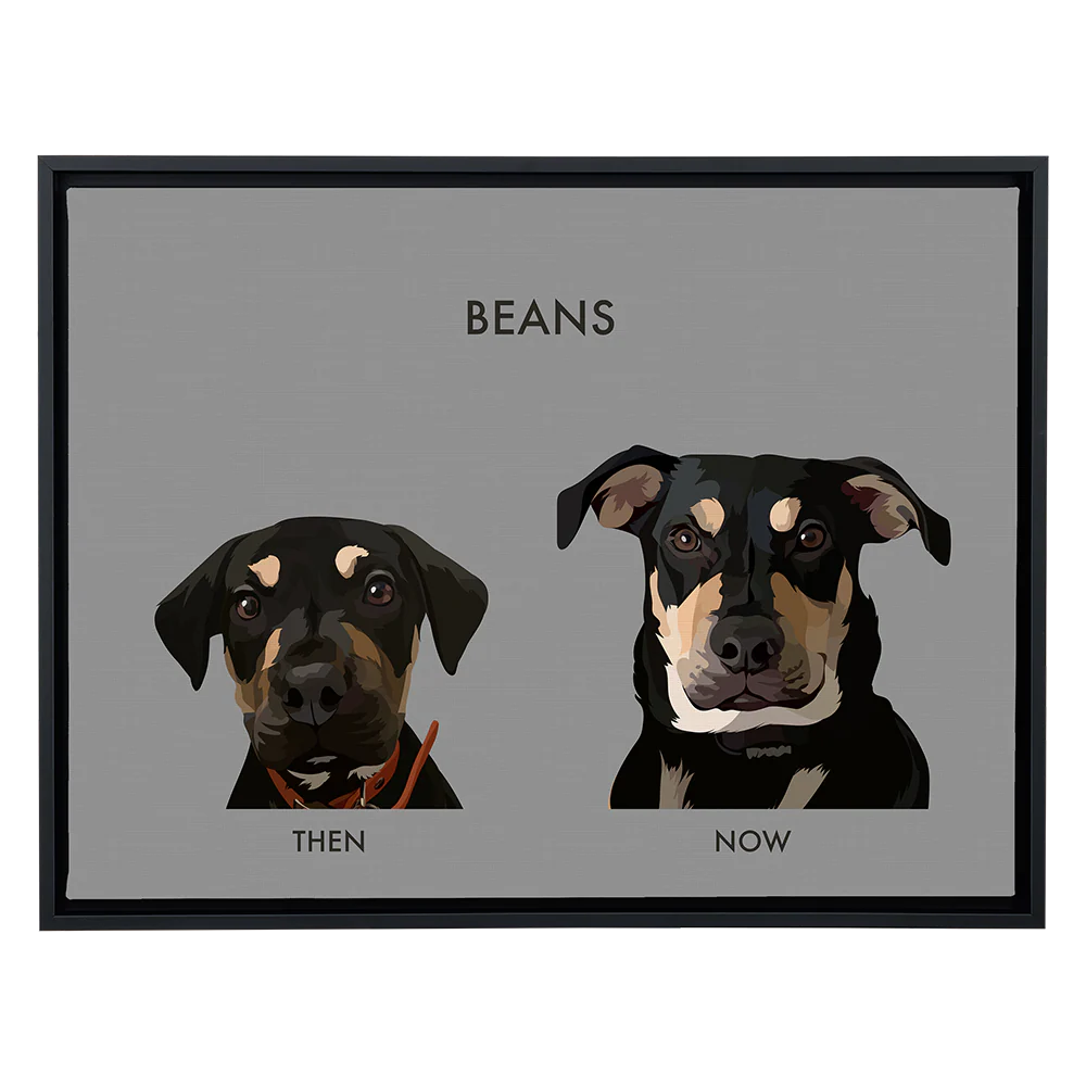 Custom Then vs Now Pet Portrait - Image 103
