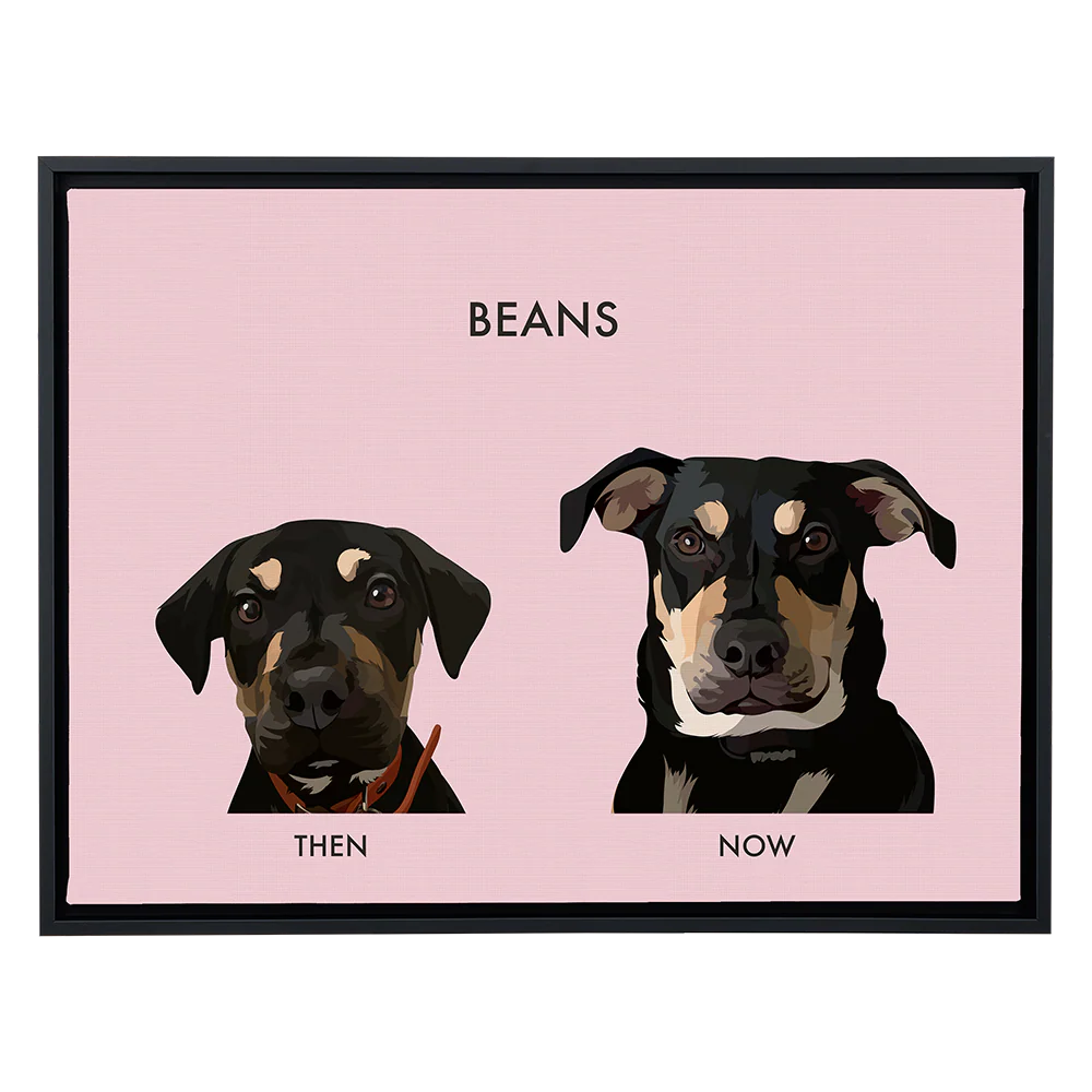 Custom Then vs Now Pet Portrait - Image 104