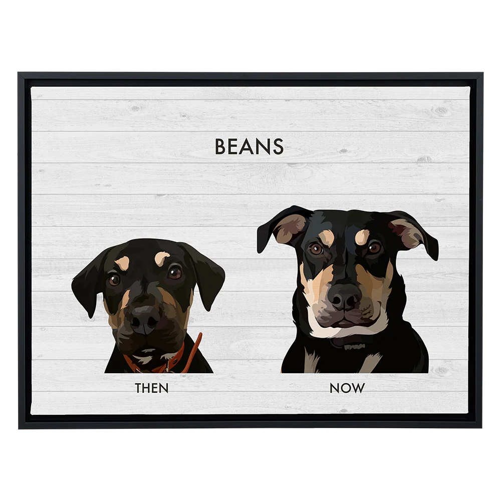 Custom Then vs Now Pet Portrait - Image 108