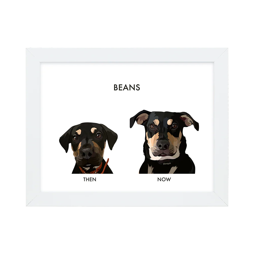 Custom Then vs Now Pet Portrait - Image 19