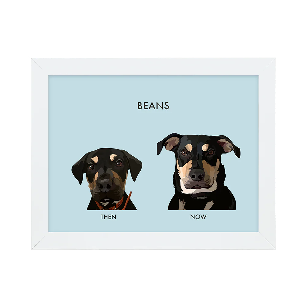 Custom Then vs Now Pet Portrait - Image 21
