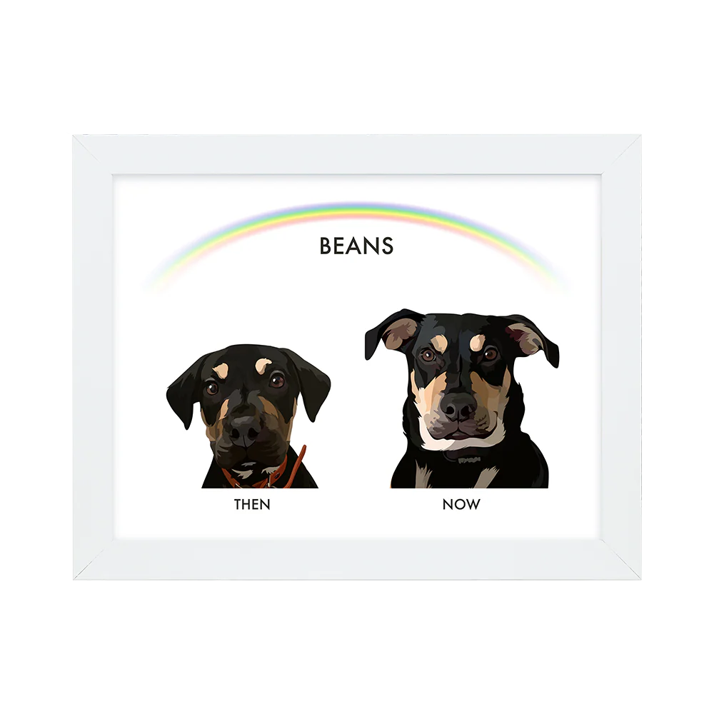 Custom Then vs Now Pet Portrait - Image 22