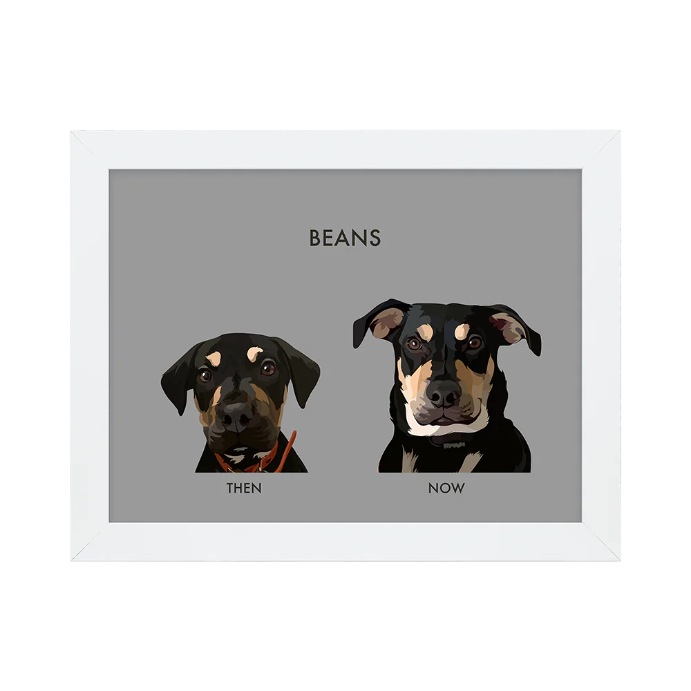 Custom Then vs Now Pet Portrait - Image 23