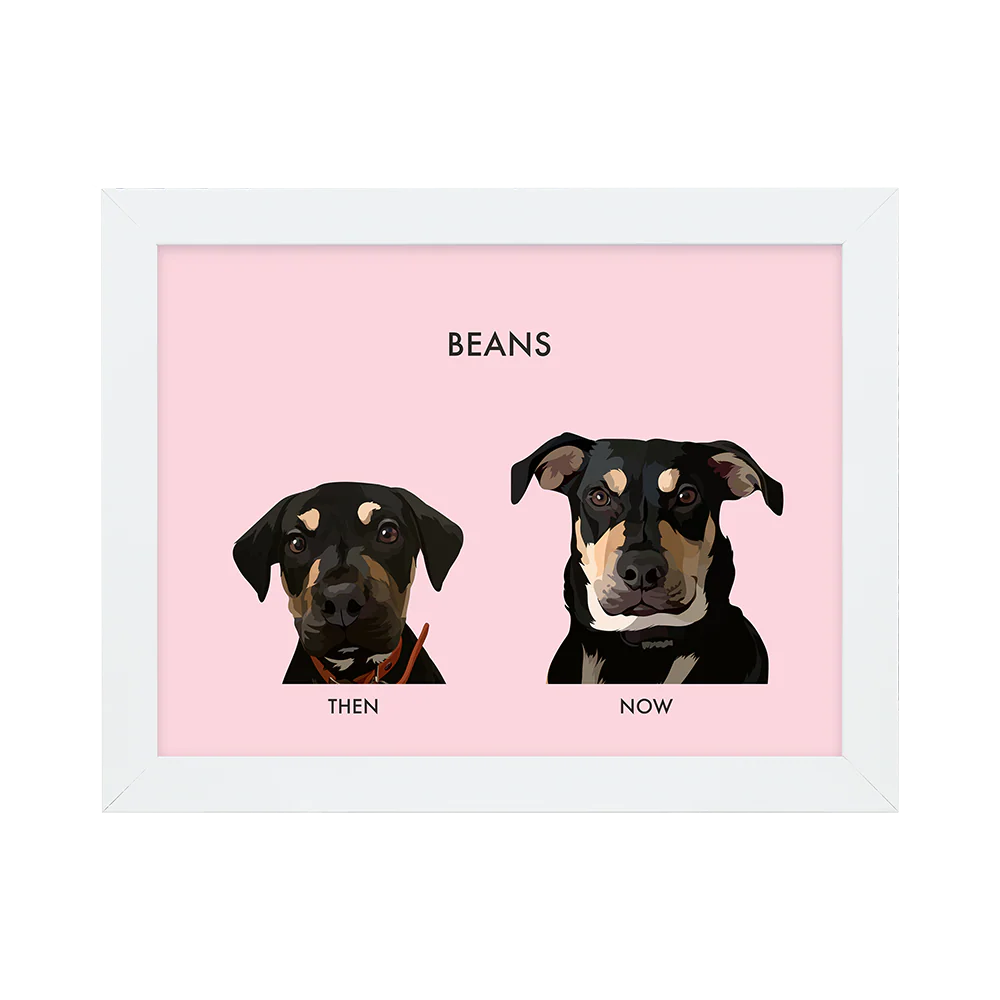 Custom Then vs Now Pet Portrait - Image 24