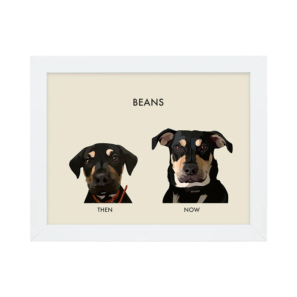 Custom Then vs Now Pet Portrait - Image 27
