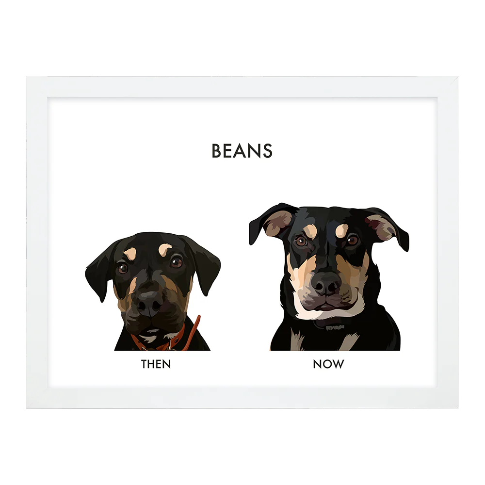 Custom Then vs Now Pet Portrait - Image 29