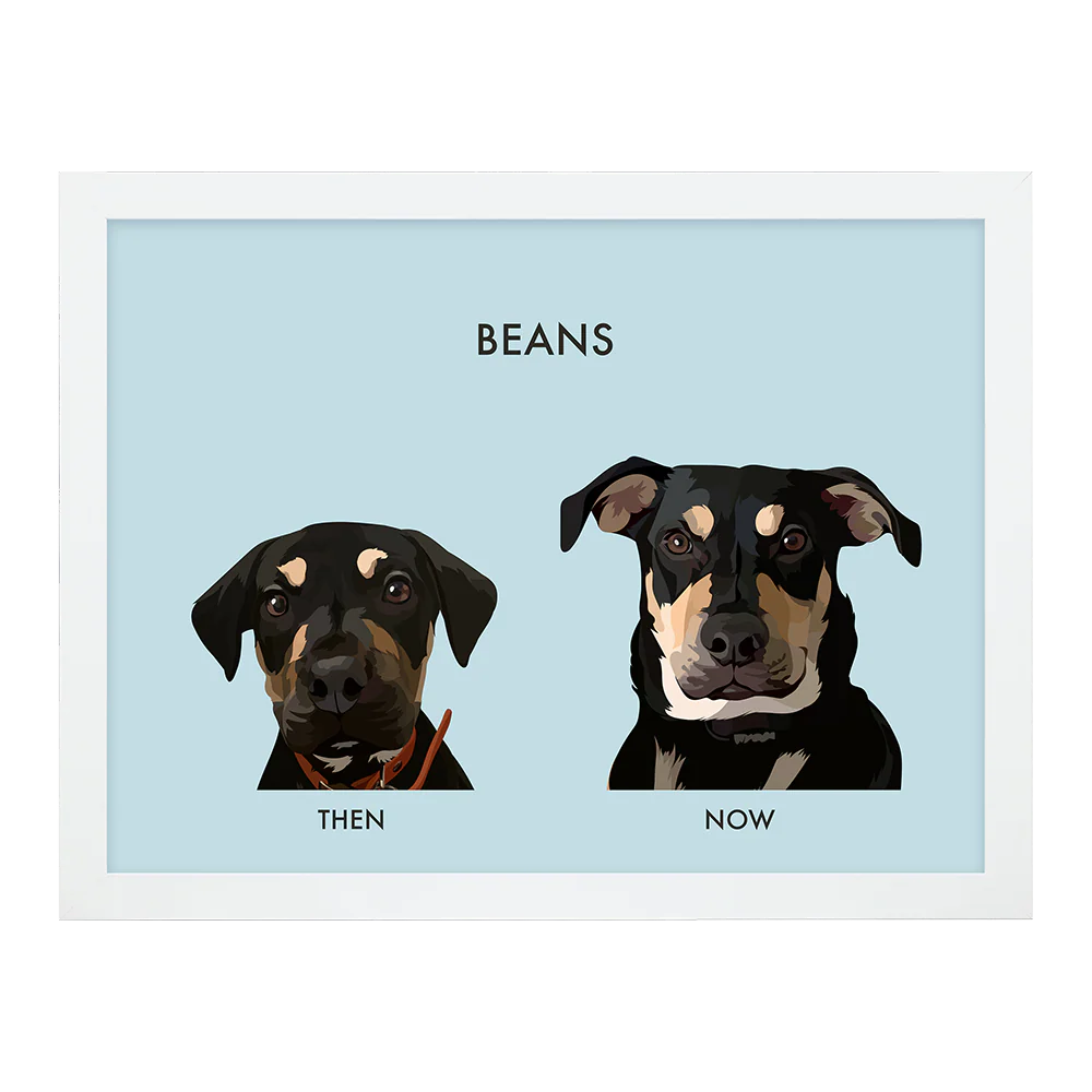 Custom Then vs Now Pet Portrait - Image 31