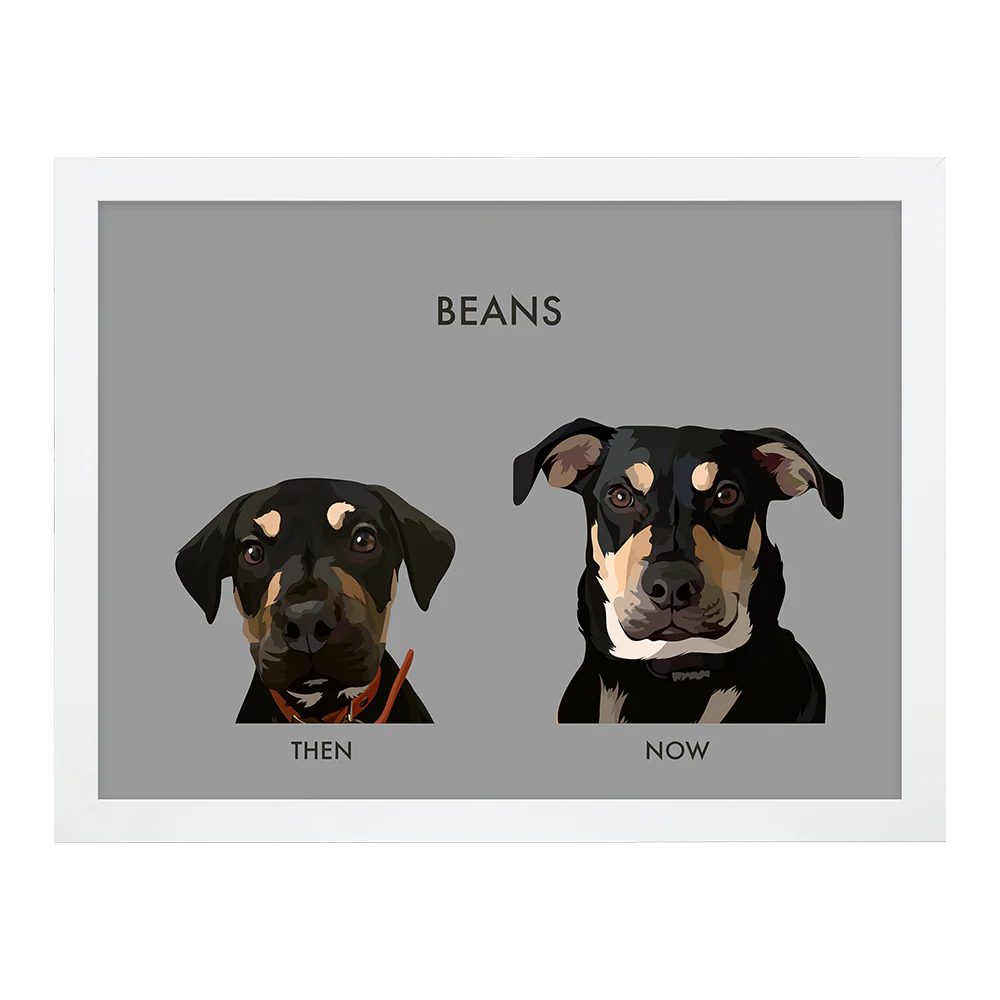 Custom Then vs Now Pet Portrait - Image 32