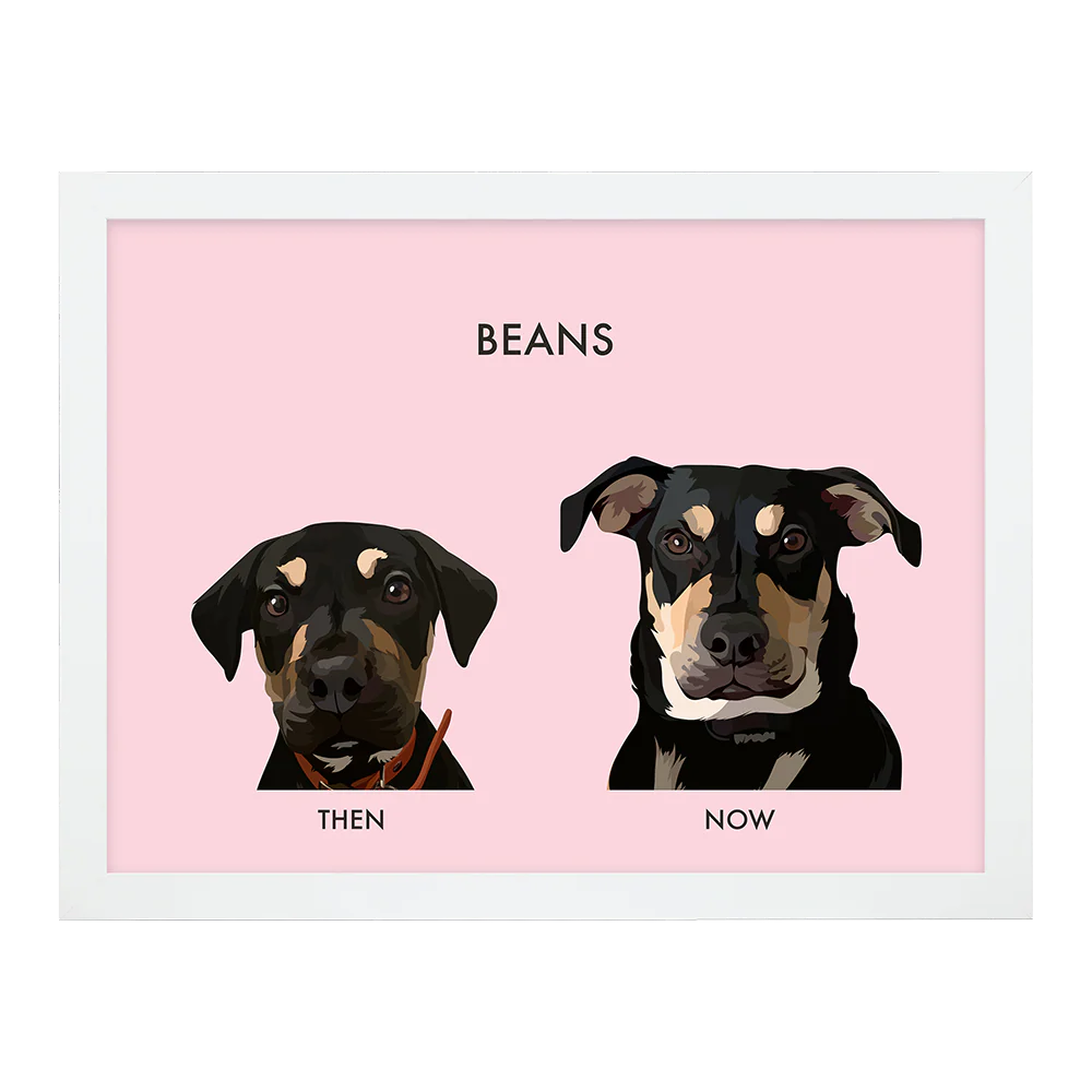 Custom Then vs Now Pet Portrait - Image 33