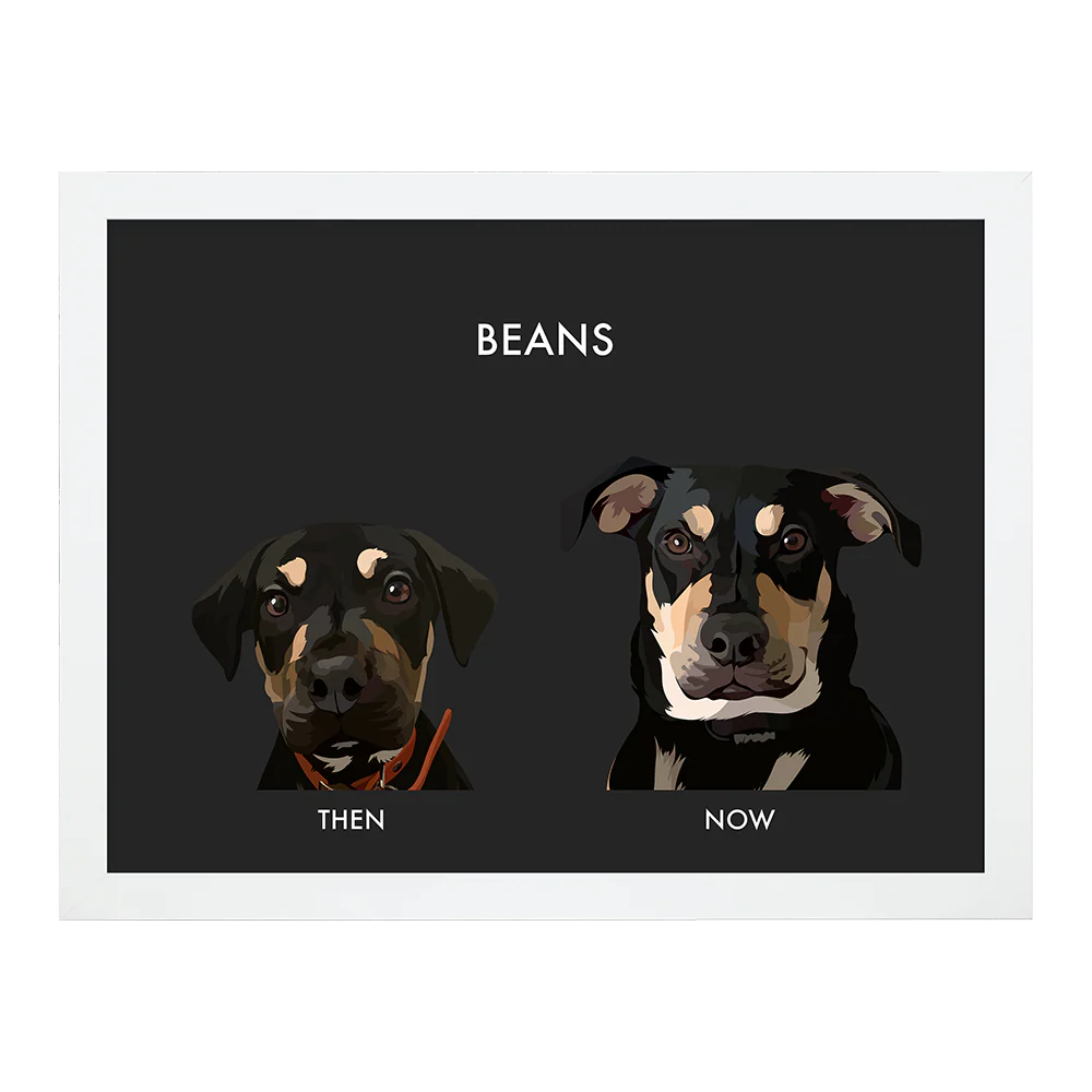 Custom Then vs Now Pet Portrait - Image 34