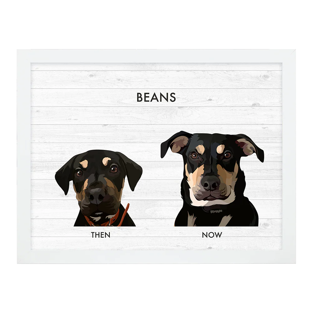 Custom Then vs Now Pet Portrait - Image 36