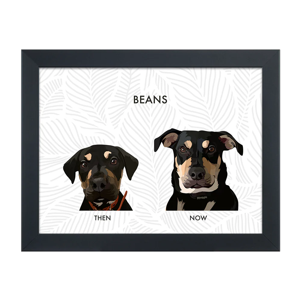 Custom Then vs Now Pet Portrait - Image 43