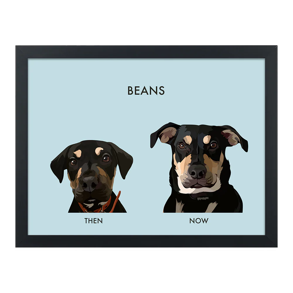 Custom Then vs Now Pet Portrait - Image 48