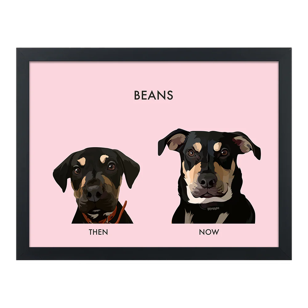 Custom Then vs Now Pet Portrait - Image 50