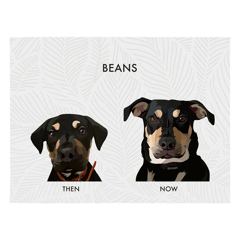 Custom Then vs Now Pet Portrait - Image 64