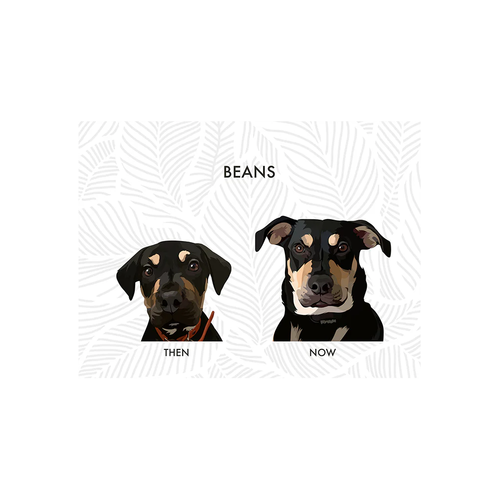 Custom Then vs Now Pet Portrait - Image 7