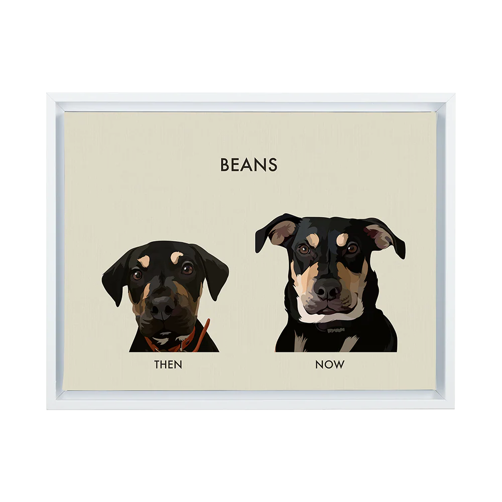 Custom Then vs Now Pet Portrait - Image 73
