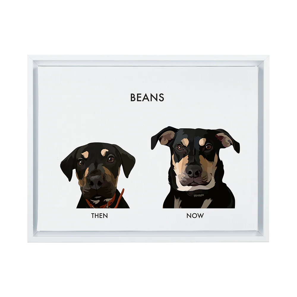 Custom Then vs Now Pet Portrait - Image 74