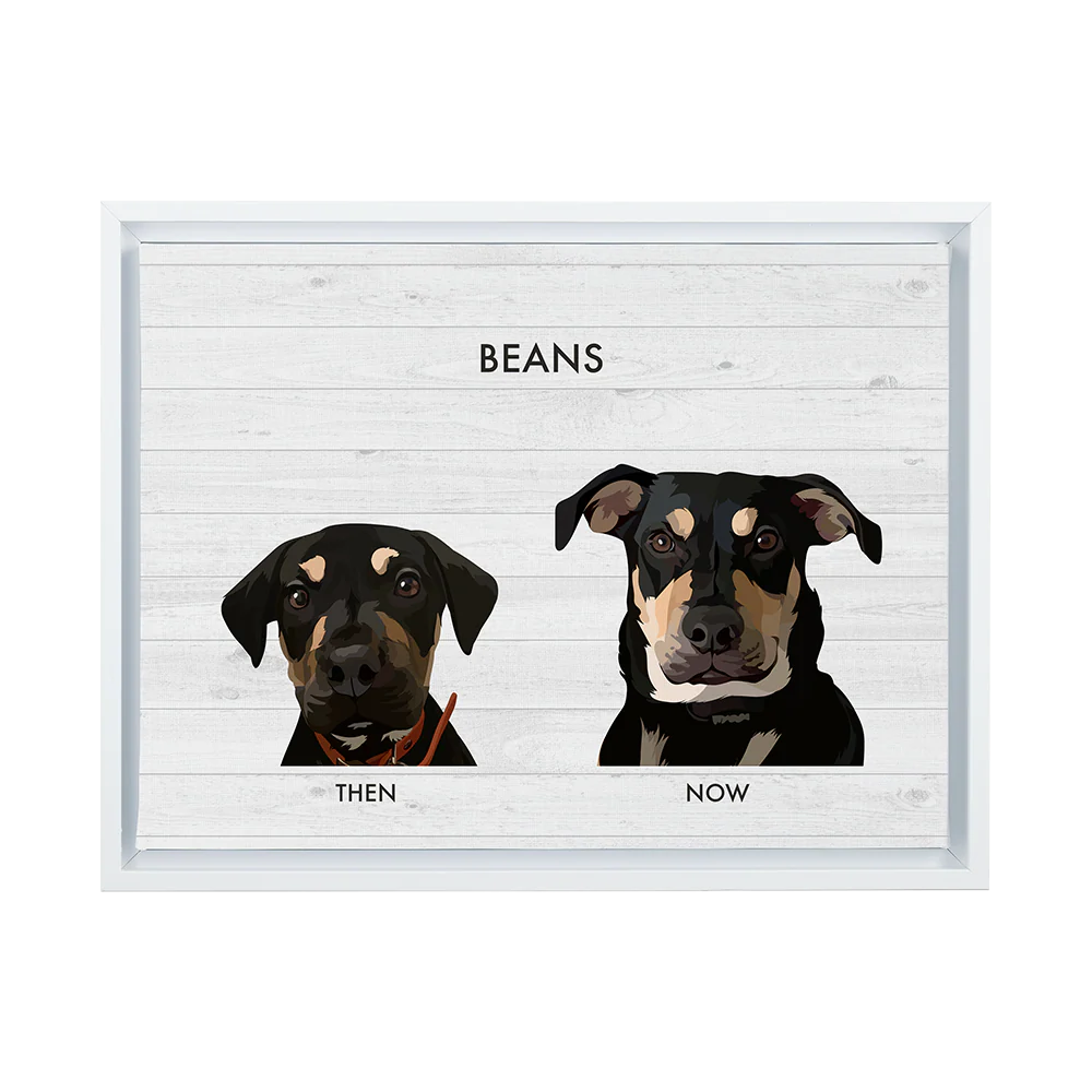 Custom Then vs Now Pet Portrait - Image 75
