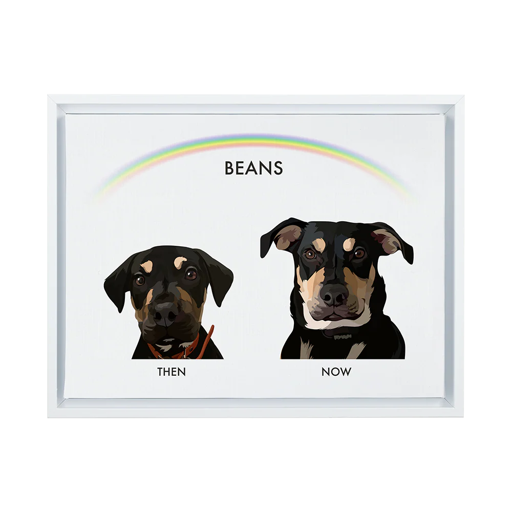 Custom Then vs Now Pet Portrait - Image 76