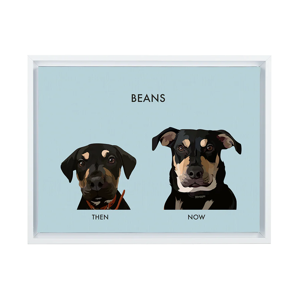 Custom Then vs Now Pet Portrait - Image 77