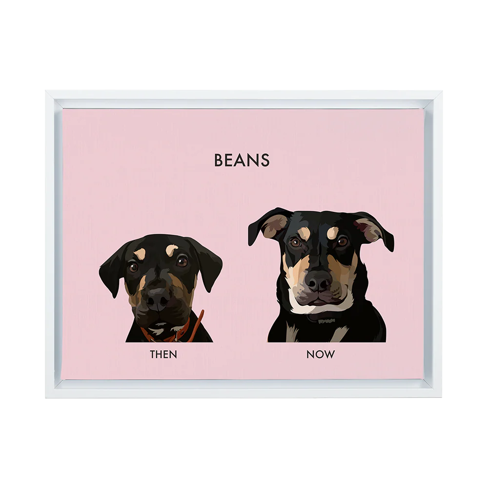 Custom Then vs Now Pet Portrait - Image 79