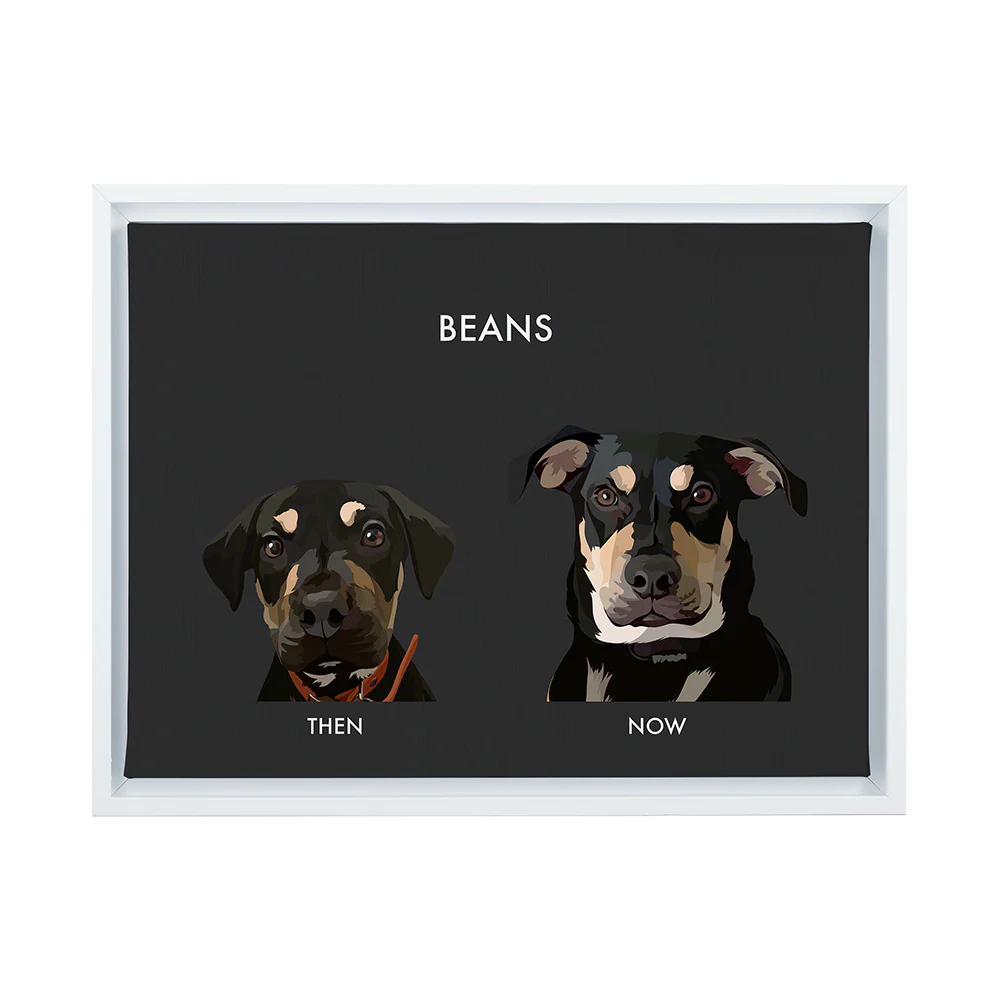Custom Then vs Now Pet Portrait - Image 80
