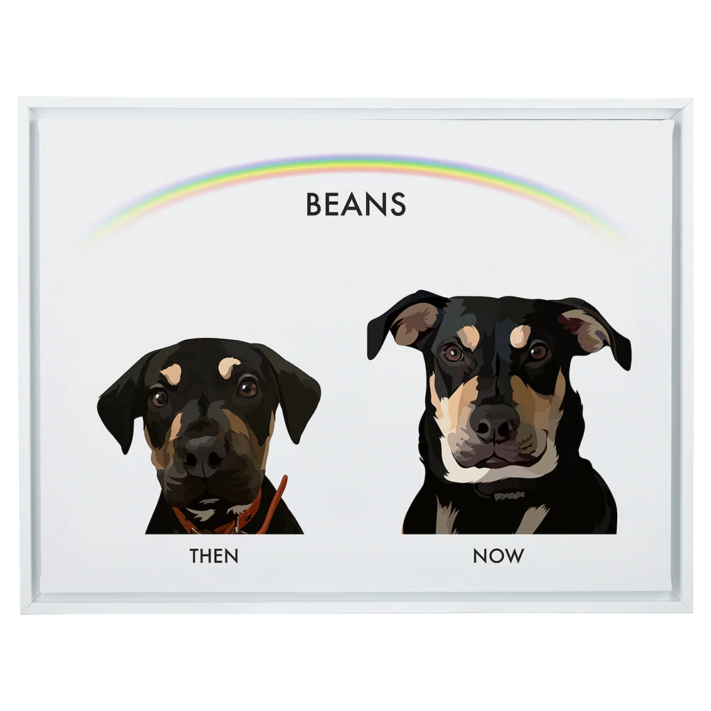 Custom Then vs Now Pet Portrait - Image 83