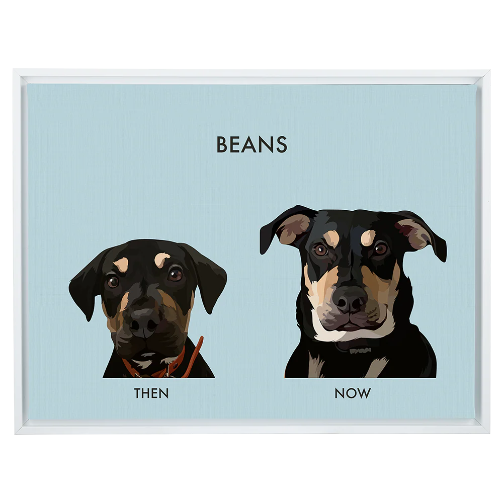 Custom Then vs Now Pet Portrait - Image 84