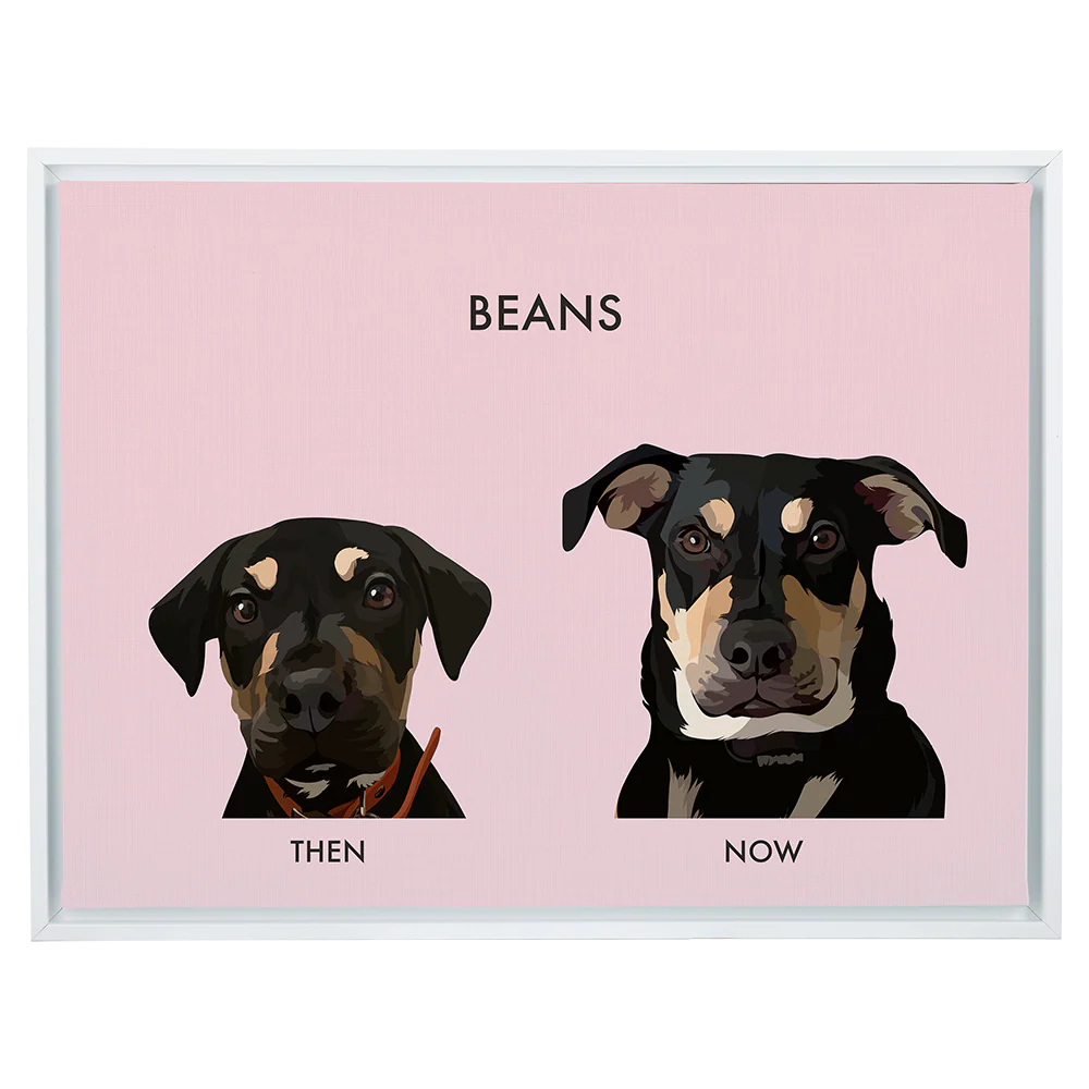 Custom Then vs Now Pet Portrait - Image 86