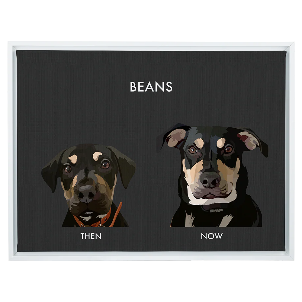 Custom Then vs Now Pet Portrait - Image 87