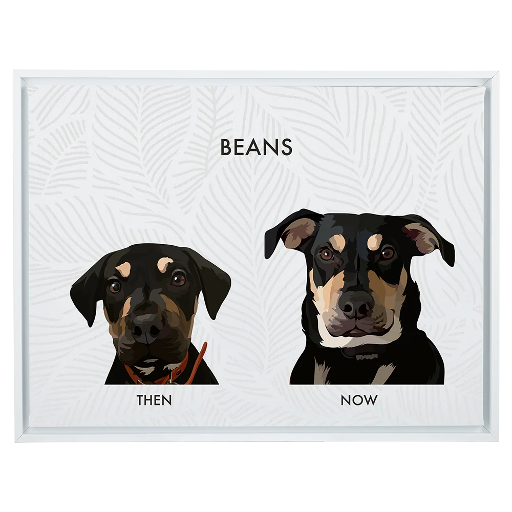 Custom Then vs Now Pet Portrait - Image 88