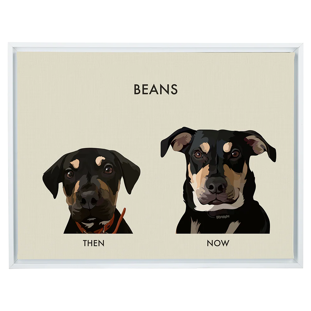 Custom Then vs Now Pet Portrait - Image 89