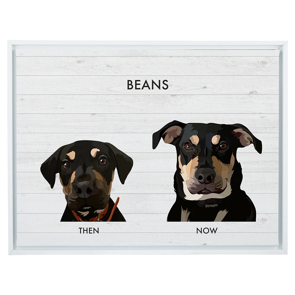 Custom Then vs Now Pet Portrait - Image 90