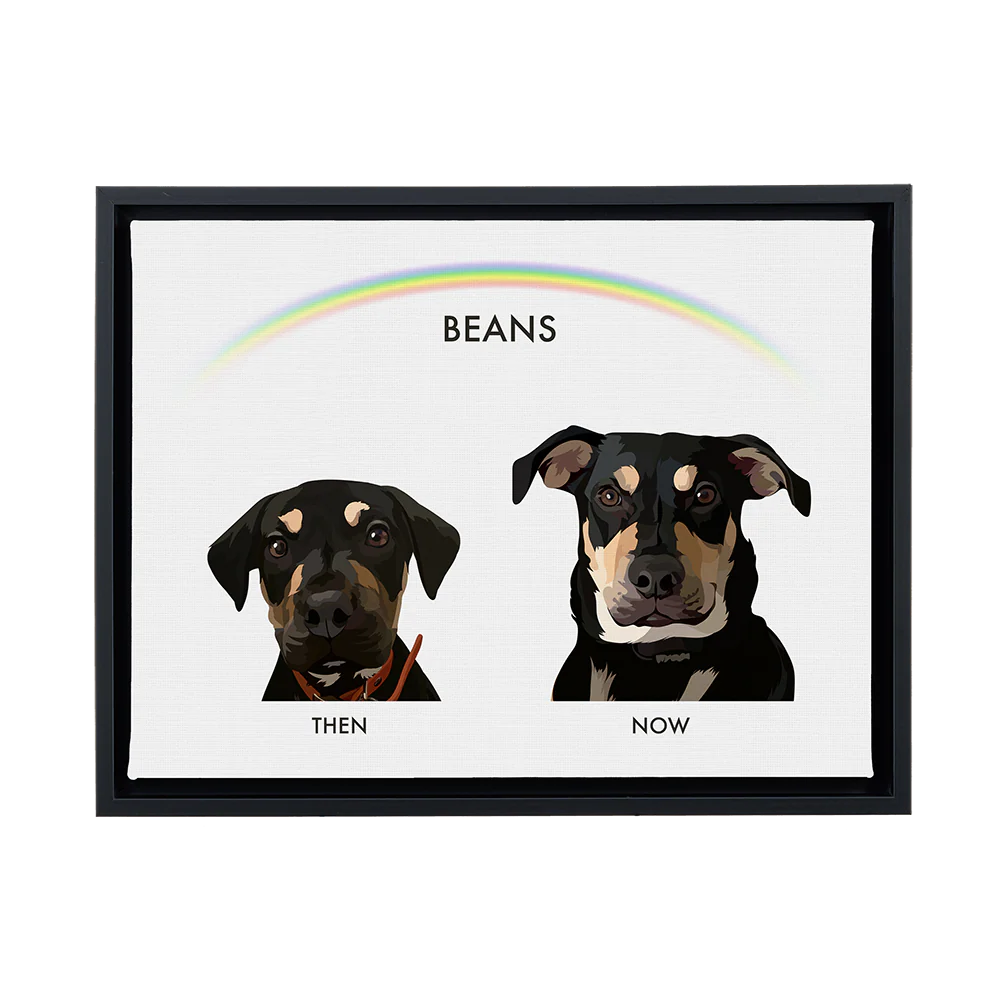 Custom Then vs Now Pet Portrait - Image 92