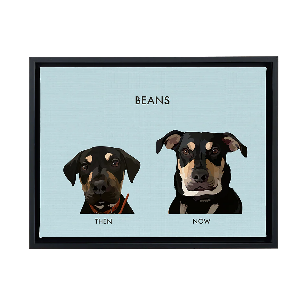 Custom Then vs Now Pet Portrait - Image 93