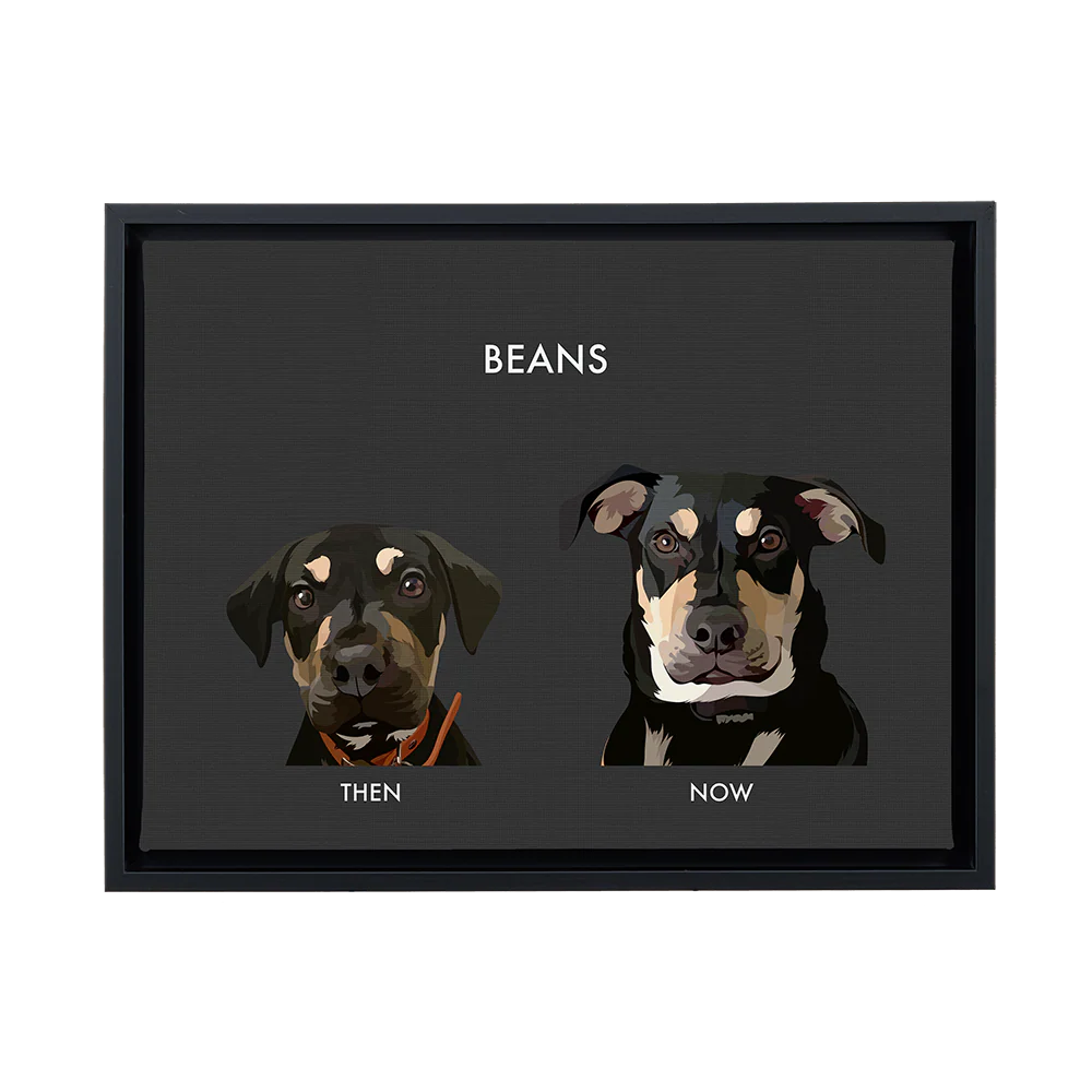 Custom Then vs Now Pet Portrait - Image 96