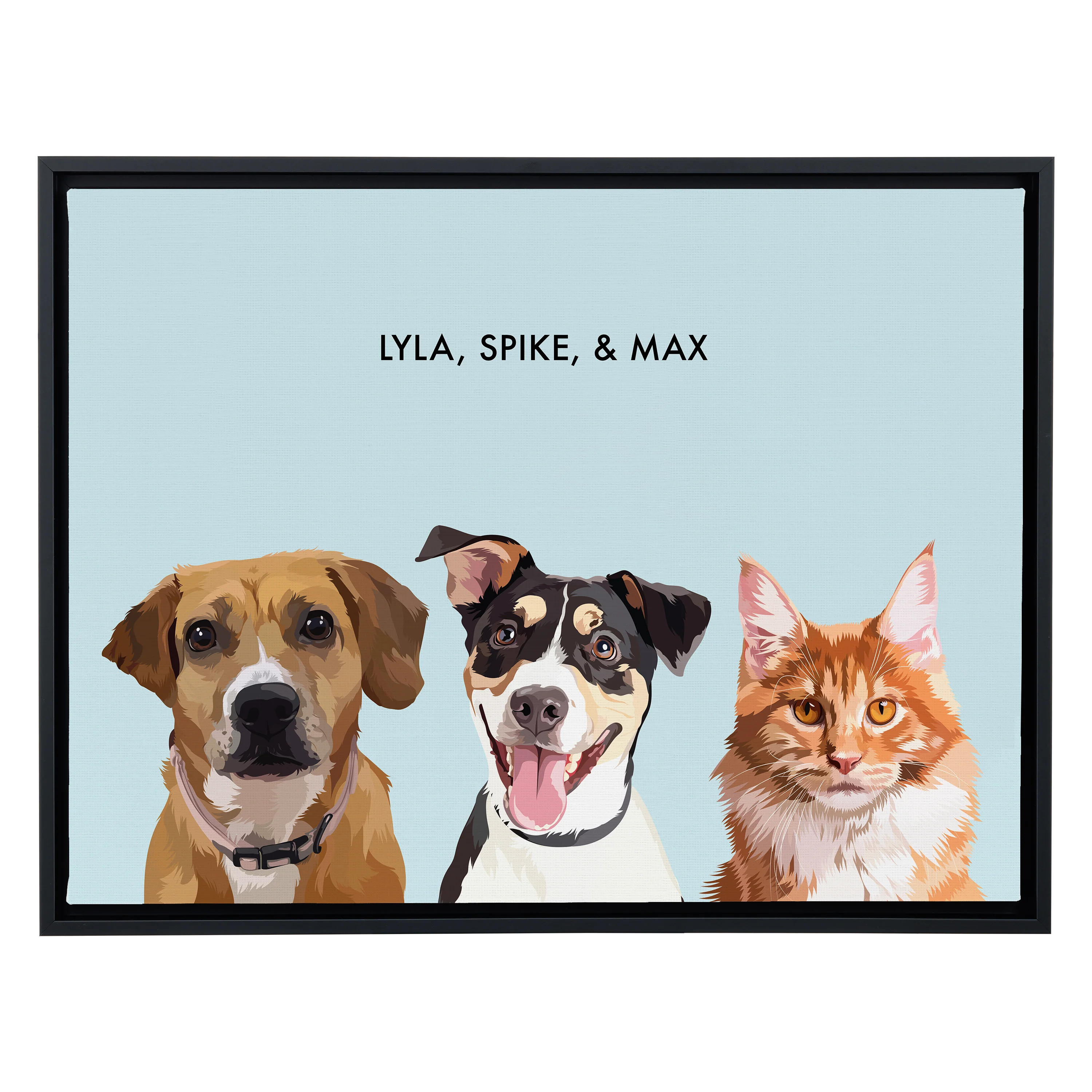 Custom Three Pet Portrait - Image 30