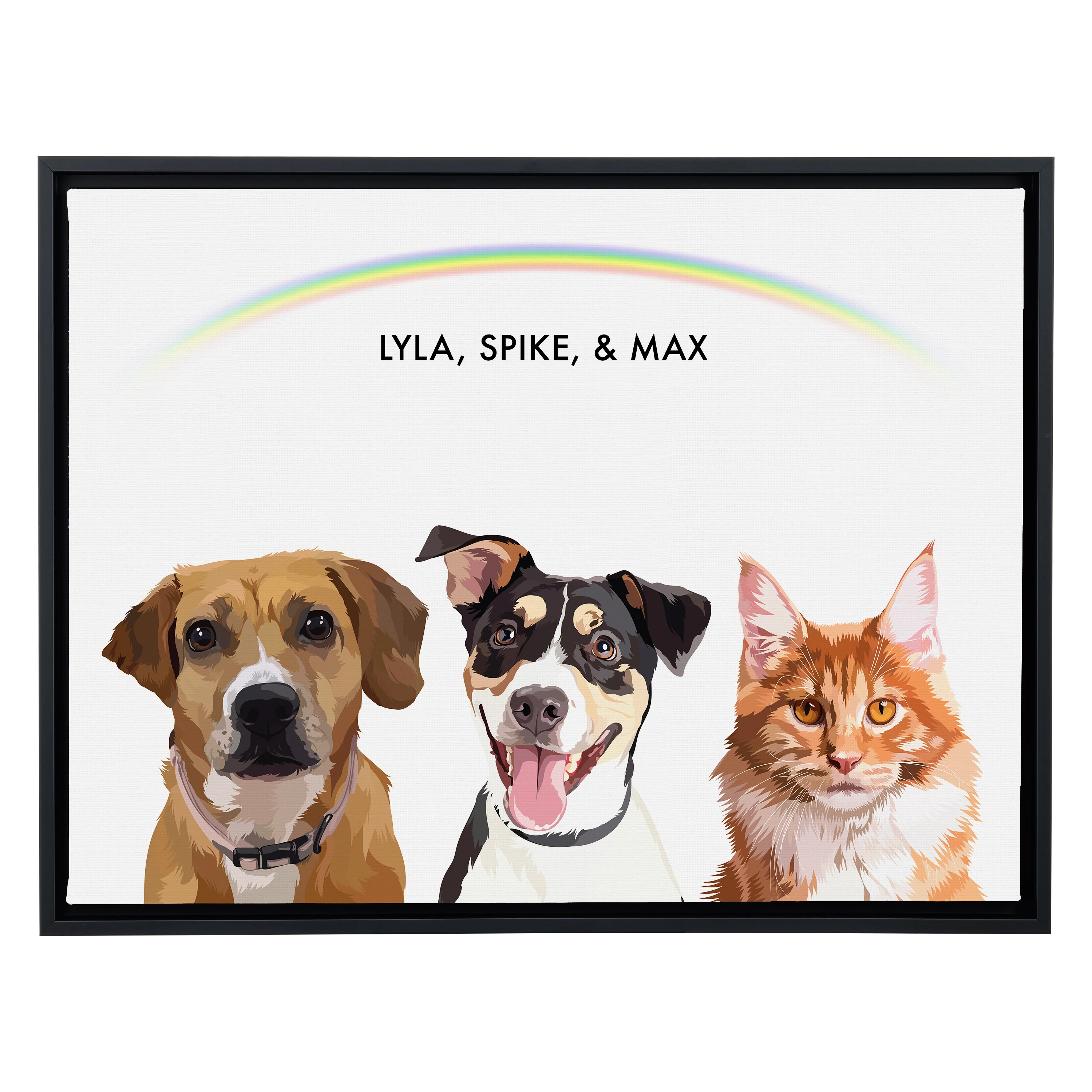 Custom Three Pet Portrait - Image 31
